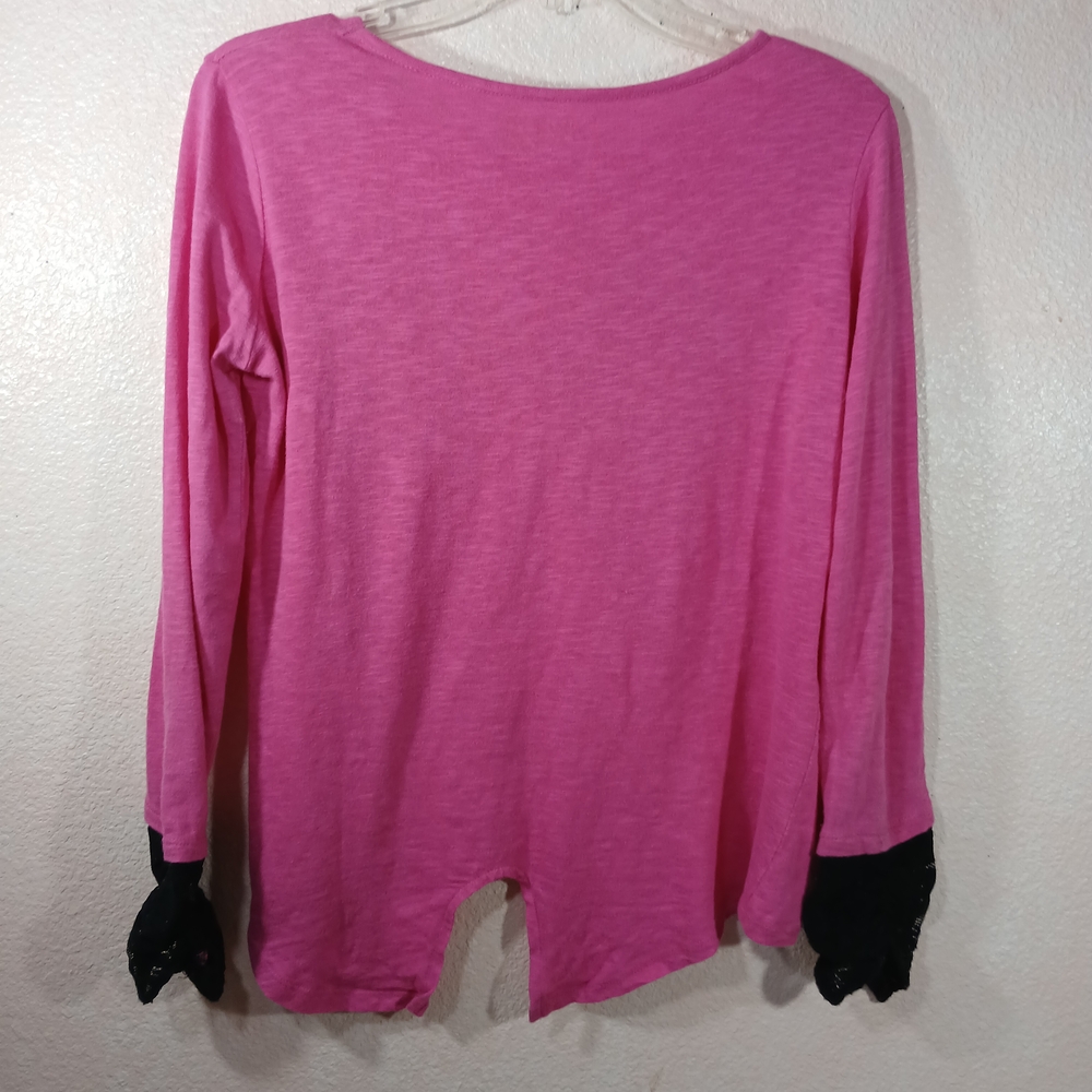 Disney Pink Long Sleeve Kids Top with Wing Design - Picture 7 of 7